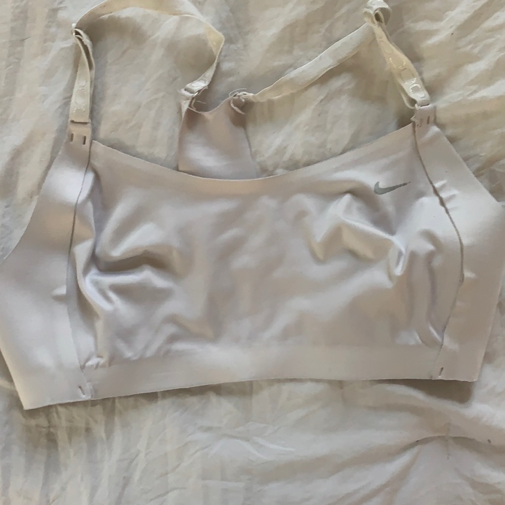 White Nike sport bra